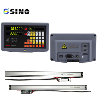 2 Axis SINO Digital Readout System DRO SDS2MS Glass Linear Scale For Lathe Machine
