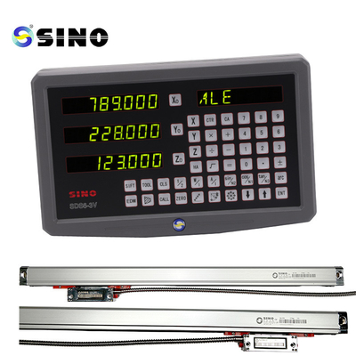 SINO SDS6-3V Glass Linear Scale Meter Lathe Machine With Digital Readout DRO 3 Axis 1um