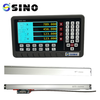 DRO System SINO SDS5-4VA 4 Axis Digital Readout Kit TTL For Milling Lathe Glass Linear Scale IP64