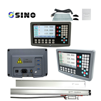 SINO SDS2-3VA 3 Axis DRO Digital Readout System With KA300 Glass Linear Ruler Taper Measurement Tool Collection