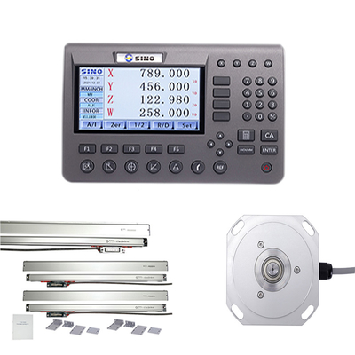 SINO 4 Axis  SINO Digital Readout System SDS200 DRO Metal LCD With Linear Encoder Kit For Milling Machine