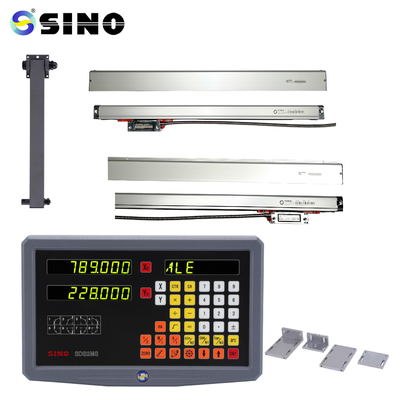 SINO SDS2MS Digital Readout 2 Axes Optical Angle Linear Encoder Length 7-102cm For Milling Machine