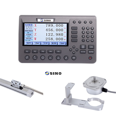 SINO Digital Readout System 3 Axis SDS200 DRO Metal LCD With Glass Linear Encoder Kit For Milling Machine