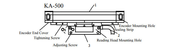 SINO KA500mm Linear Encoder Scale With Digital Readout Encoder For Lathe Milling Machine