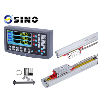 SDS2-3VA-Dro High-Resolution Digital Readout Display And SINO Enclosed Grating Ruler In Various Metal Processing