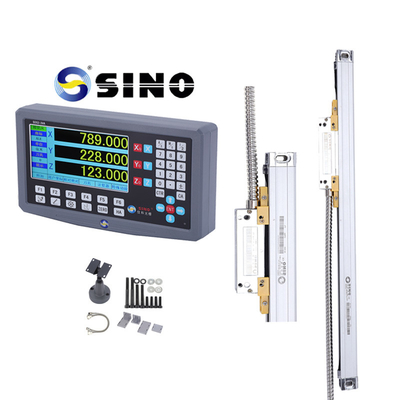SDS2-3VA-Dro High-Resolution Digital Readout Display And SINO Enclosed Grating Ruler In Various Metal Processing