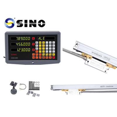 SINO Digital Readout SDS 2-3MS 2 Axes Metal LCD Full For Milling Machine DRO 0.005mm Resolution Practical With Linear Encoder