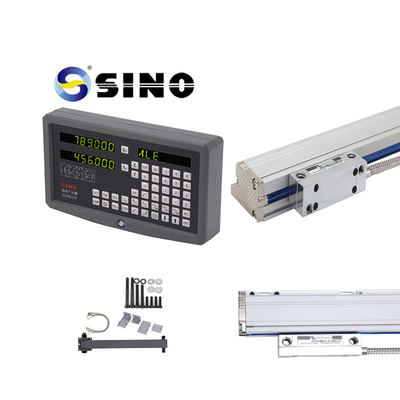 SDS6-2V SINO Dro 2 Axis Digital Readout System Kit With Linear Encoder For Lathe Milling Machine