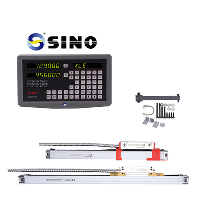 SDS6-2V SINO Dro 2 Axis Digital Readout System Kit With Linear Encoder For Lathe Milling Machine