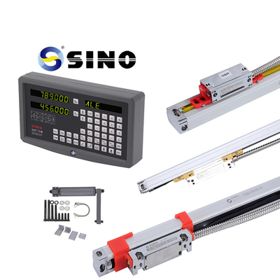 2-Axis SDS6-2V Digital Readout System And KA Linear Glass Grating Rulers On Lathe Milling Machine