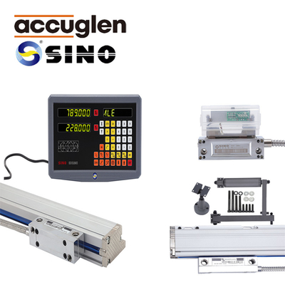 SDS2MS Double Axis Linear Glass Scale On SINO Digital Readout Display Applied To Lathe And Milling Machine