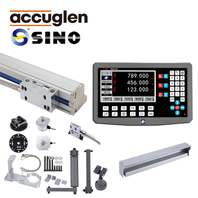 For Use With Milling Machines, SDS6-3VA 3 Axis Dro Digital Readout Display With Linear Glass Scale Encoder Grating