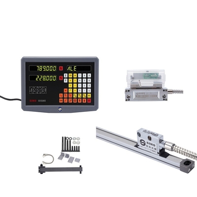 SINO SDS 2MS DRO Kits Glass Linear Scale For Milling Lathe TTL 2 Axis Digita Readout Test Instrument System