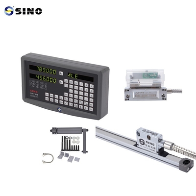 2 Axis Digital Readout SINO SDS6-2V DRO With Metal LED  Kits Two Linear Rulers For Milling Machine