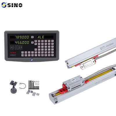 SINO SDS6-2V DRO 2 Axis Digital Readout With Metal LED  Kits Two Linear Encoder Rulers For Milling Lathe Machine