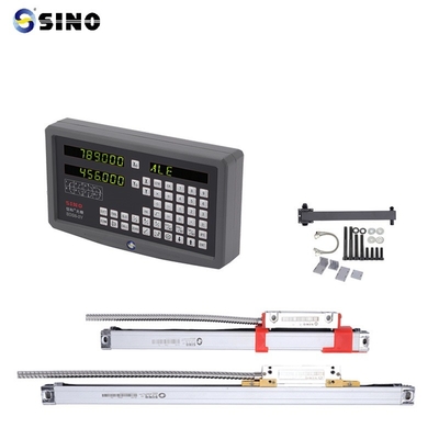 SINO SDS6-2V DRO 2 Axis Digital Readout With Metal LED  Kits Two Linear Encoder Rulers For Milling Lathe Machine