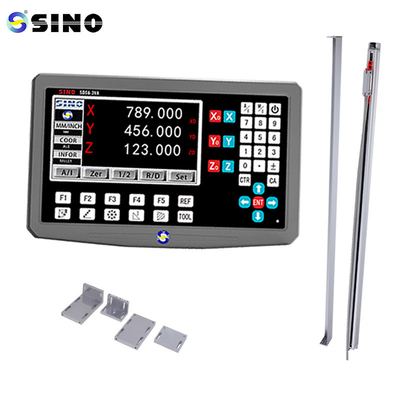 Full Set Of SINO 3 Axis Dro Digital Readout Metal Case For Lathe Milling Machine KA-300 Linear Glass Scale