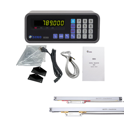 SINO SDS3-1 Single Axis Digital Display System Kits Glass Linear Encoder Scale For Lathe Milling Grinding Machine