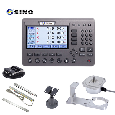 SINO Digital Readout System 3 Axis SDS200 DRO Metal LCD With Glass Linear Encoder Kit For Milling Machine