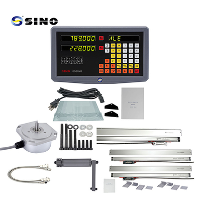 SINO 2-Axis Lathe Digital Readout System SDS2MS AC 100-240V Multifunctional With Linear Scale For Lathe And Milling Machines