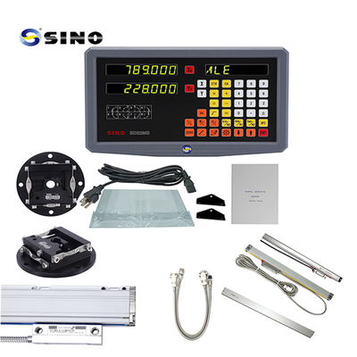 SINO 2-Axis Lathe Digital Readout System SDS2MS AC 100-240V Multifunctional With Linear Scale For Lathe And Milling Machines