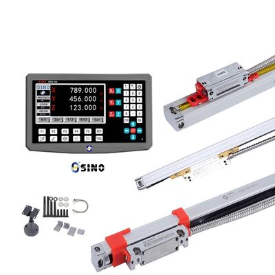 SINO SDS6-3VA Digital Display Meter Set Grating Ruler OEM Available IP64 Protection for Milling/Lathe Machines RS-232 Serial