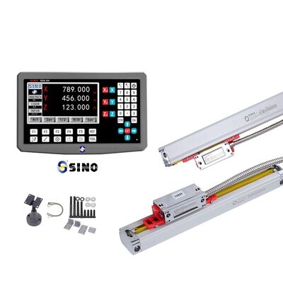 SINO SDS6-3VA Digital Display Meter Set Grating Ruler OEM Available IP64 Protection for Milling/Lathe Machines RS-232 Serial
